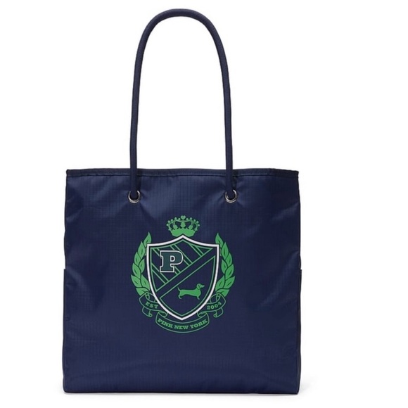 PINK Victoria's Secret Handbags - Victorias secret Pink Navy and Green Tote